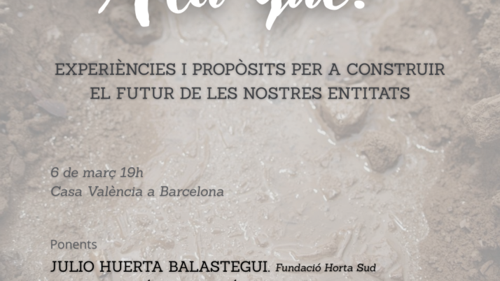 Ara què? Experiències i propòsits per construir el futur de les nostres entitats