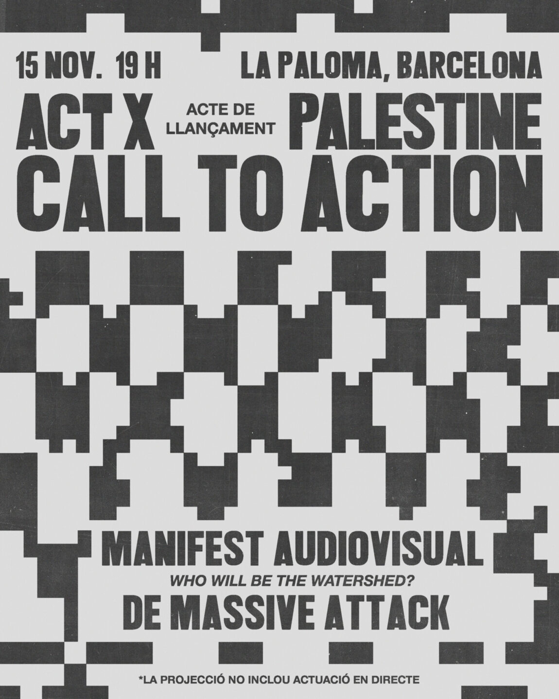 Ens sumem a la campanya de mobilització global, ACTxPALESTINE