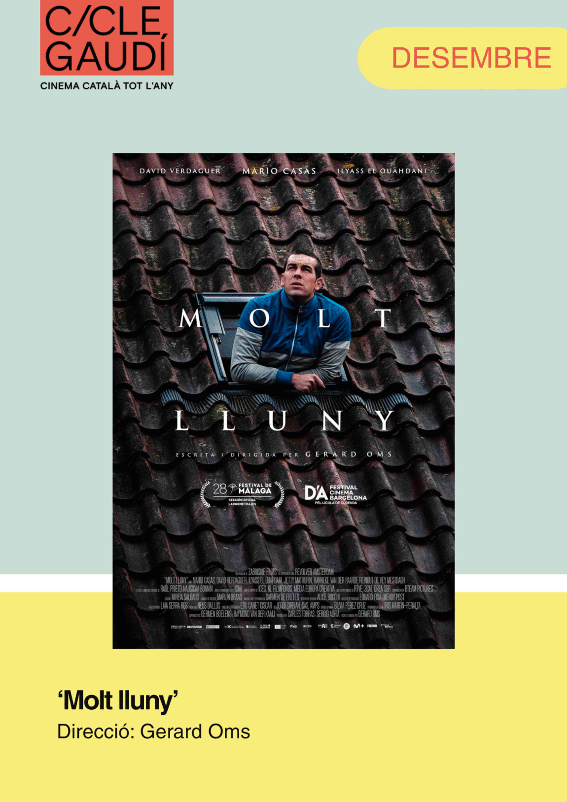 ‘Molt lluny’ és la pel·lícula del mes de desembre del Cicle Gaudí