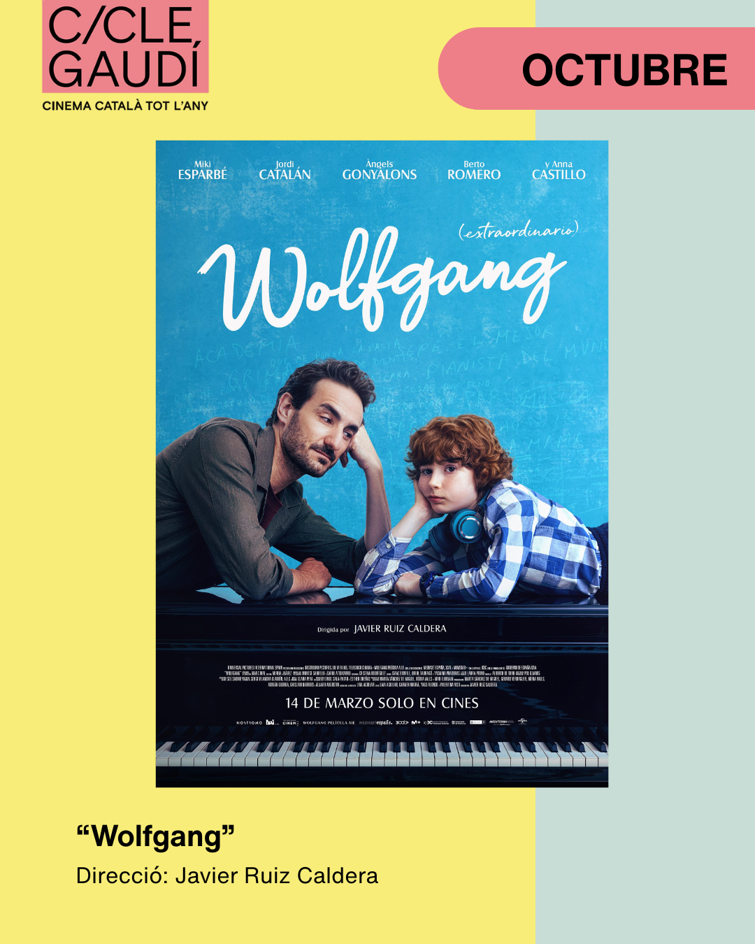‘Wolfgang’ és la pel·lícula del mes d’octubre del Cicle Gaudí