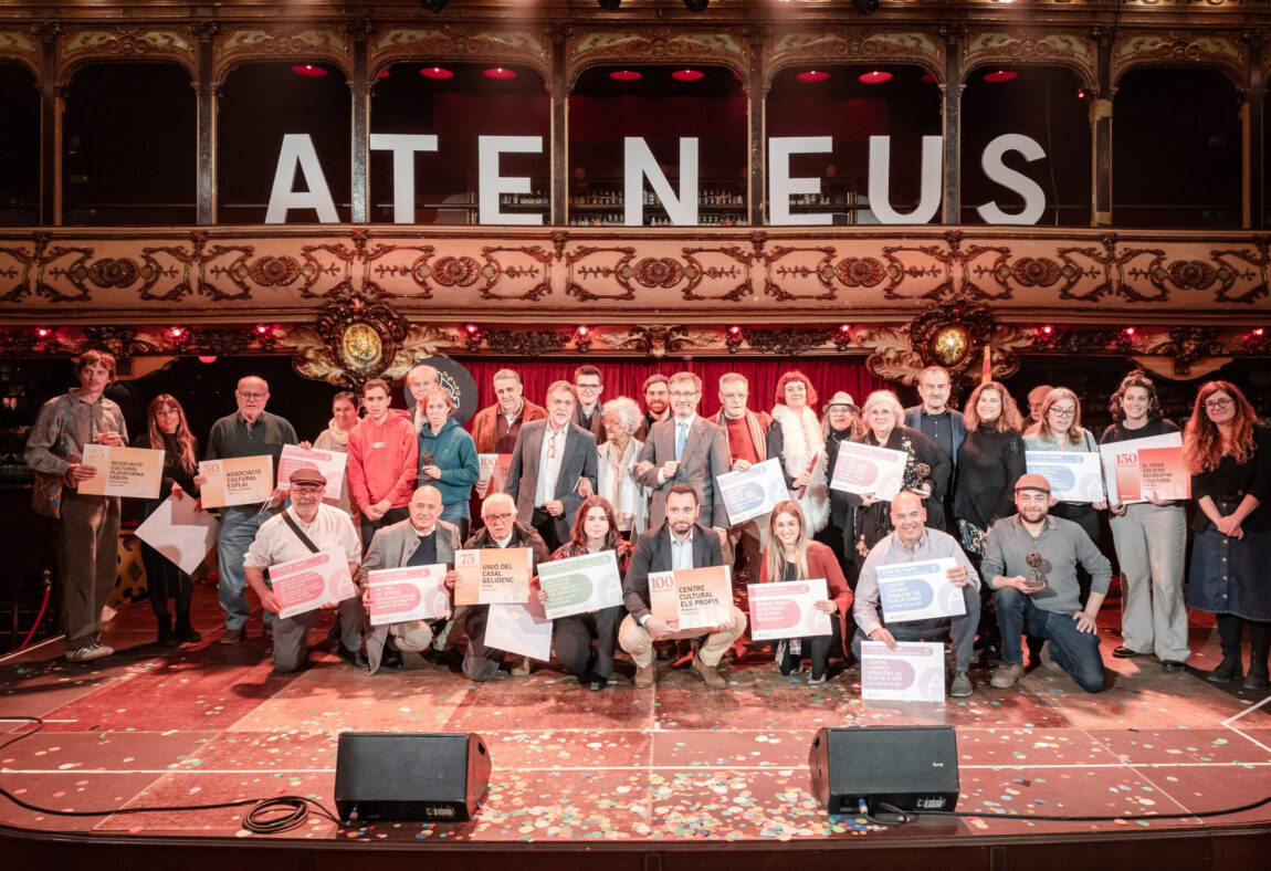 Celebrada la gala de la 36a edició dels Premis Ateneus a la Sala La Paloma