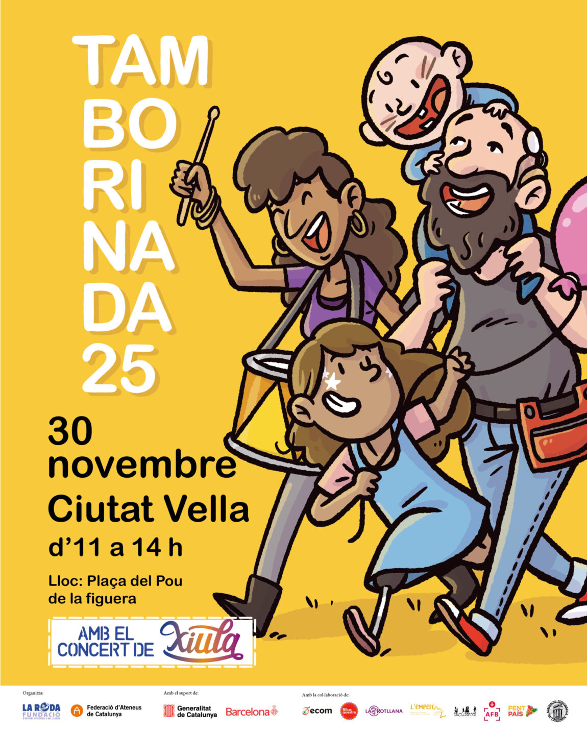 Posem el punt i final a la Tamborinada 2025 amb una gran festa a Ciutat Vella