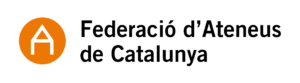 Logo FAC TRANSPARENT Negre i taronja