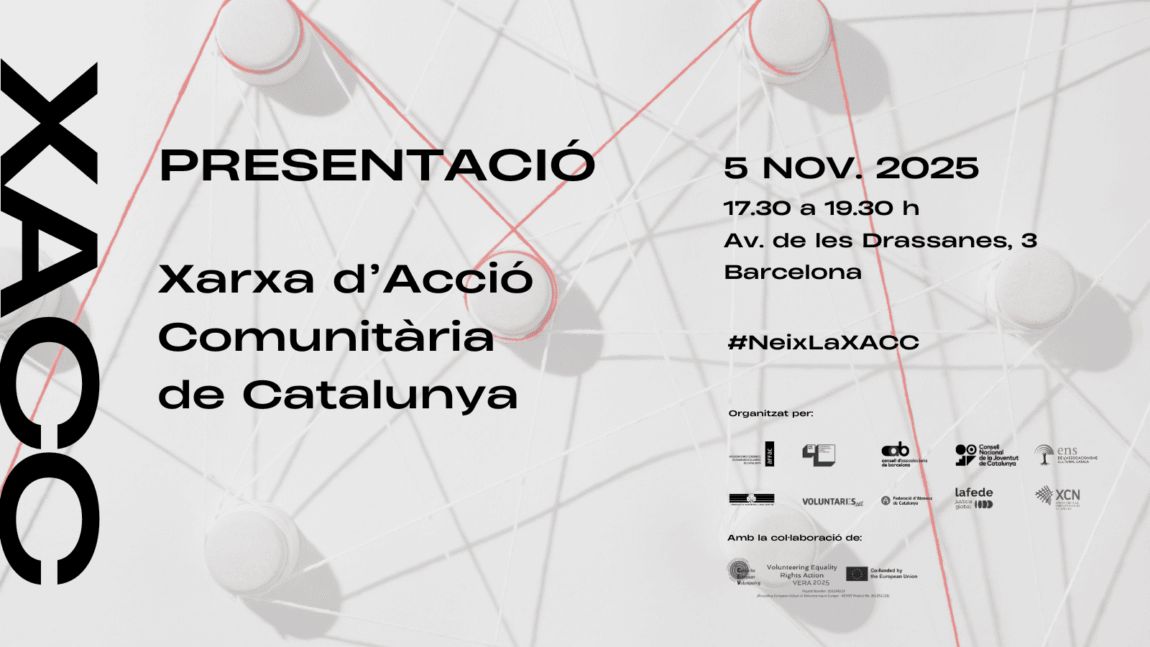 Presentació de la Xarxa d’Acció Comunitària de Catalunya (XACC) el 5 de novembre