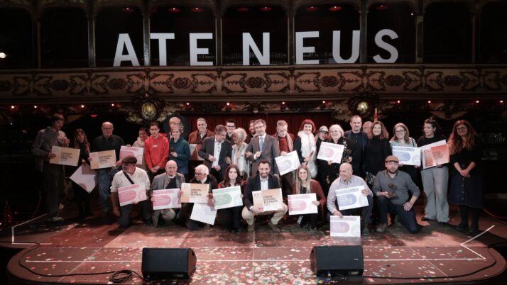 Celebrada la gala de la 36a edició dels Premis Ateneus a la Sala La Paloma