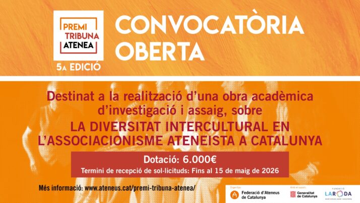 Convoquem la 5a edició del Premi Tribuna Atenea