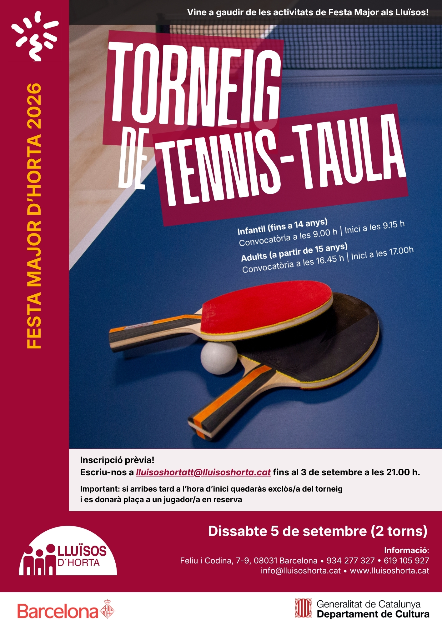 Torneig de Tennis Taula de Festa Major