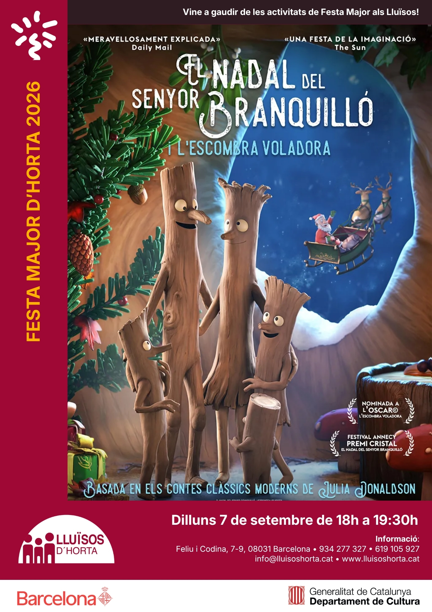 Cinema Infantil: El Nadal del Senyor Branquilló i l’Escombra Voladora