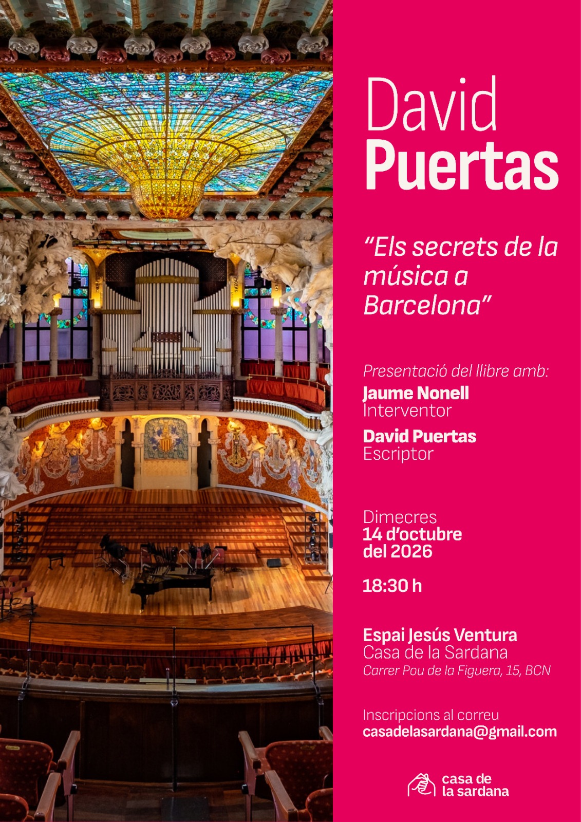 Presentació del llibre "Els secrets de la música a Barcelona"