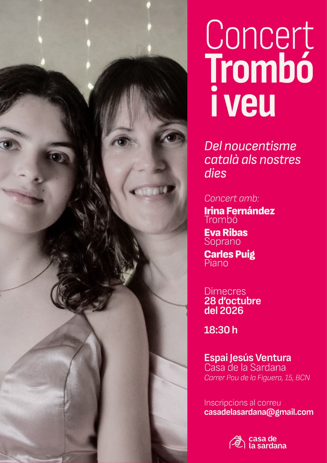 Concert: Trombó i veu — Del noucentisme català als nostres dies