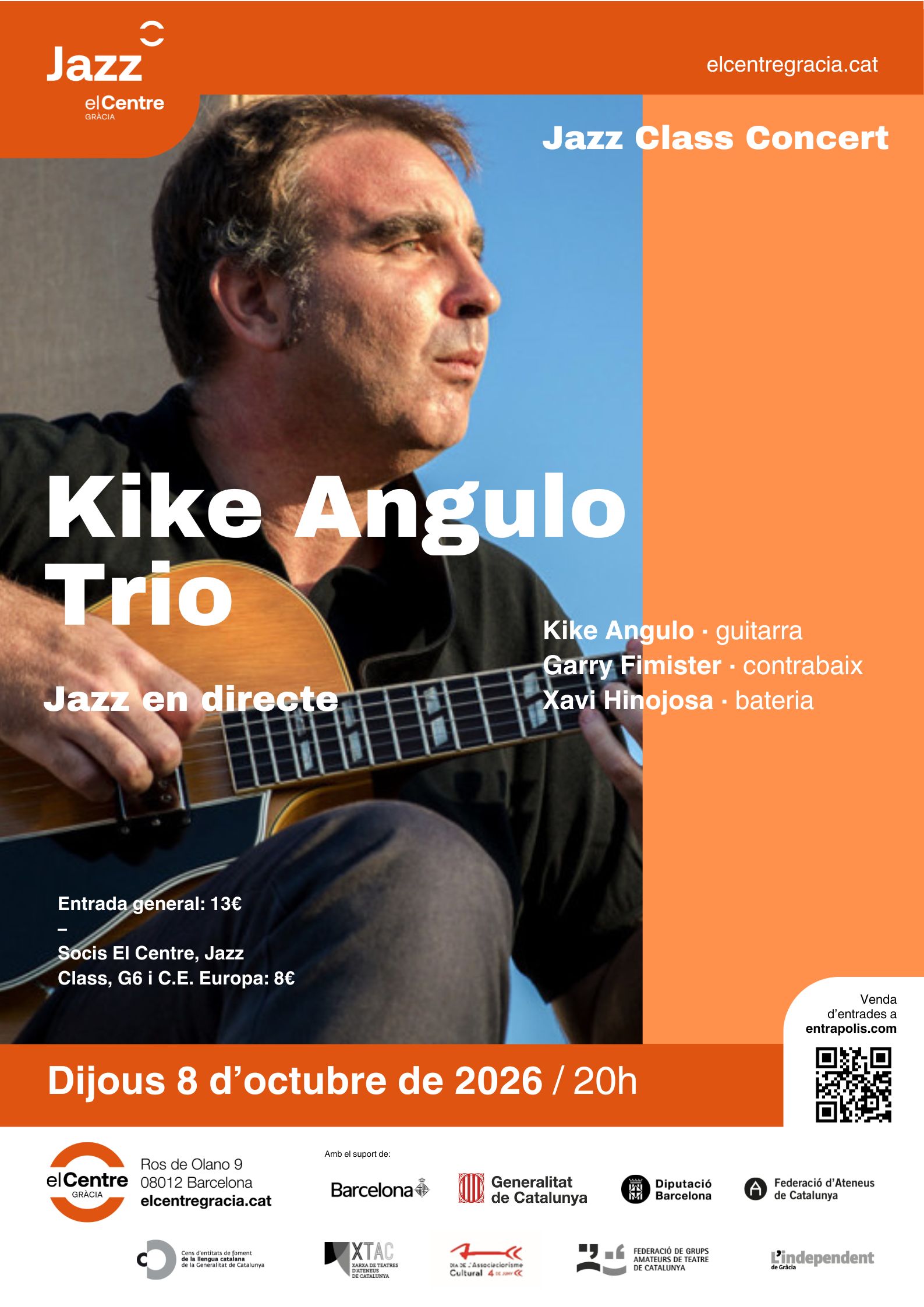 Jazz Class Concert: Kike Angulo Trio