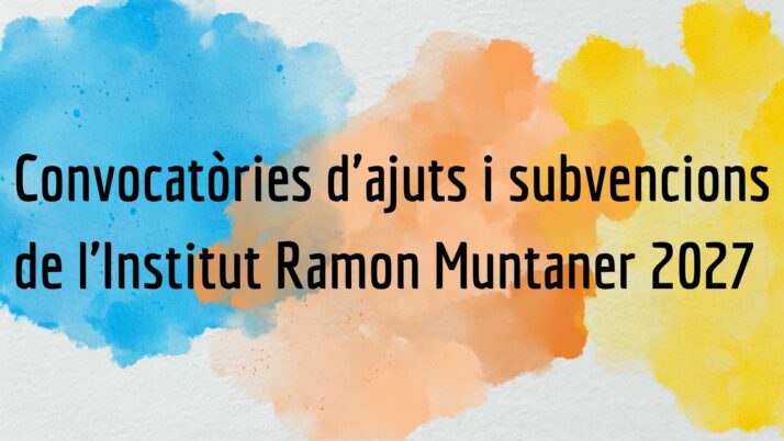 L’IRMU obre tres convocatòries d’ajuts per a projectes de recerca, activitats i publicacions