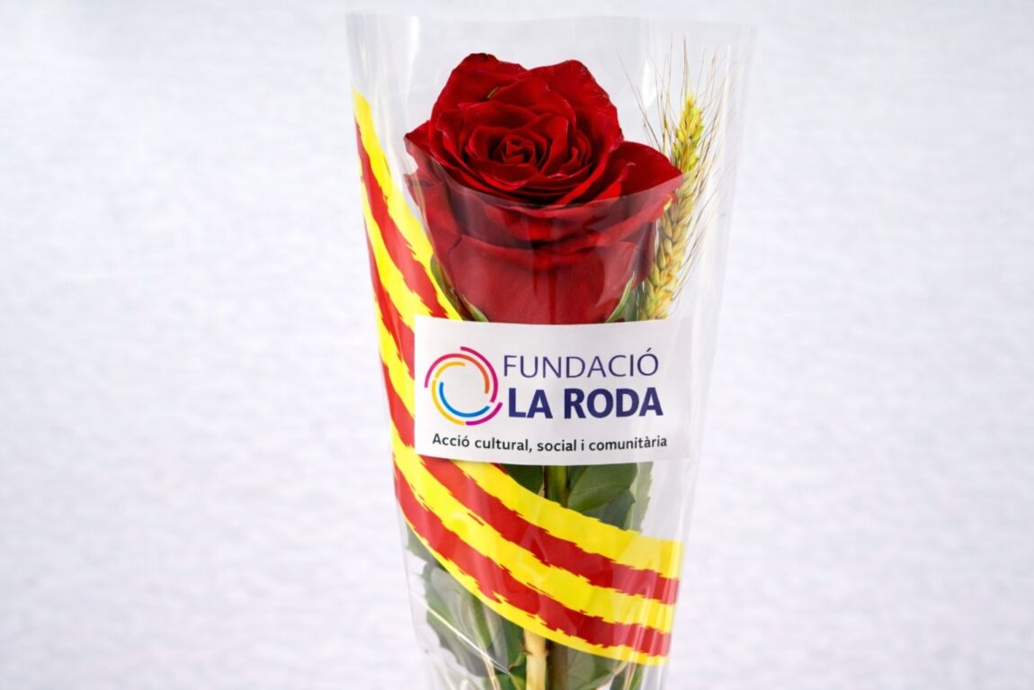 Per Sant Jordi, roses solidàries de la Fundació La Roda