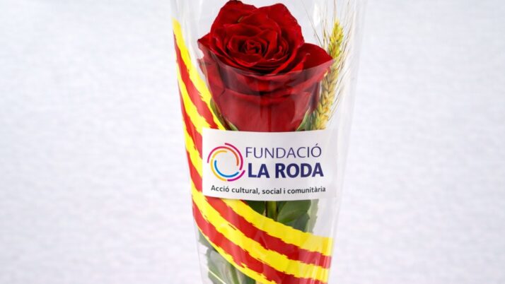 Per Sant Jordi, roses solidàries de la Fundació La Roda
